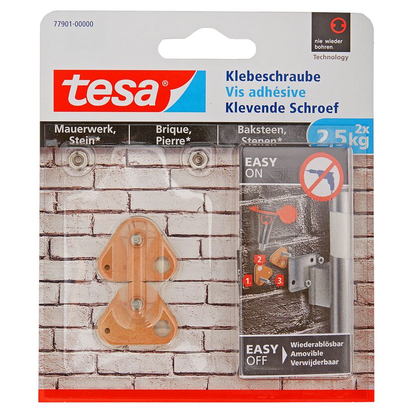 Klebeschrauben Mauerwerk/Stein dreieckig 2,5 kg 2 Stück