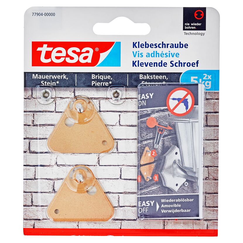 Tesa Klebeschrauben, 2 Stück, 5 kg