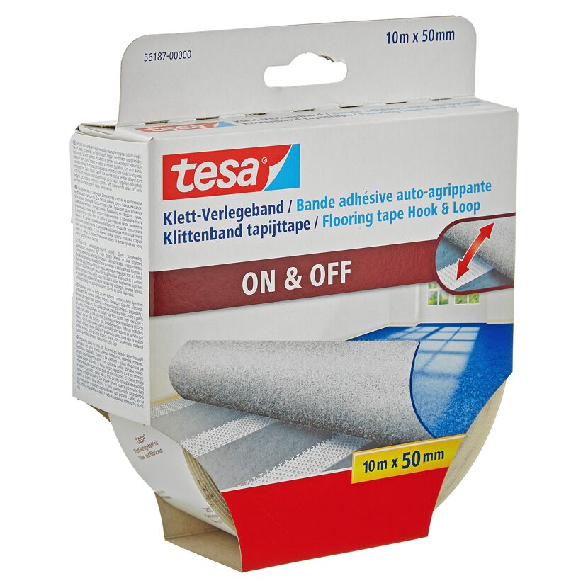 Tesa Klett-Verlegeband für Teppich