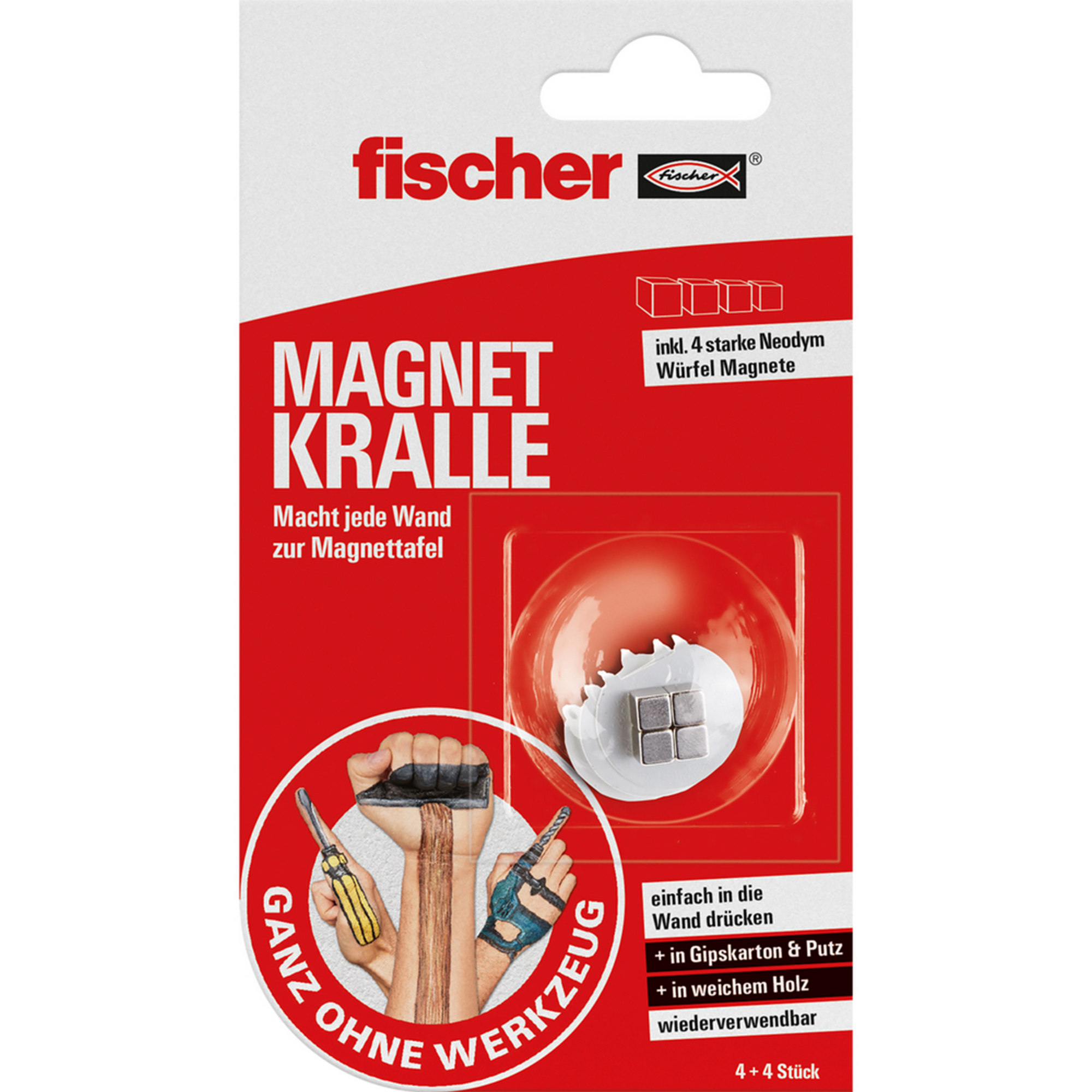 Magnetkralle 'Ganz ohne Werkzeug' 8-teilig + product picture