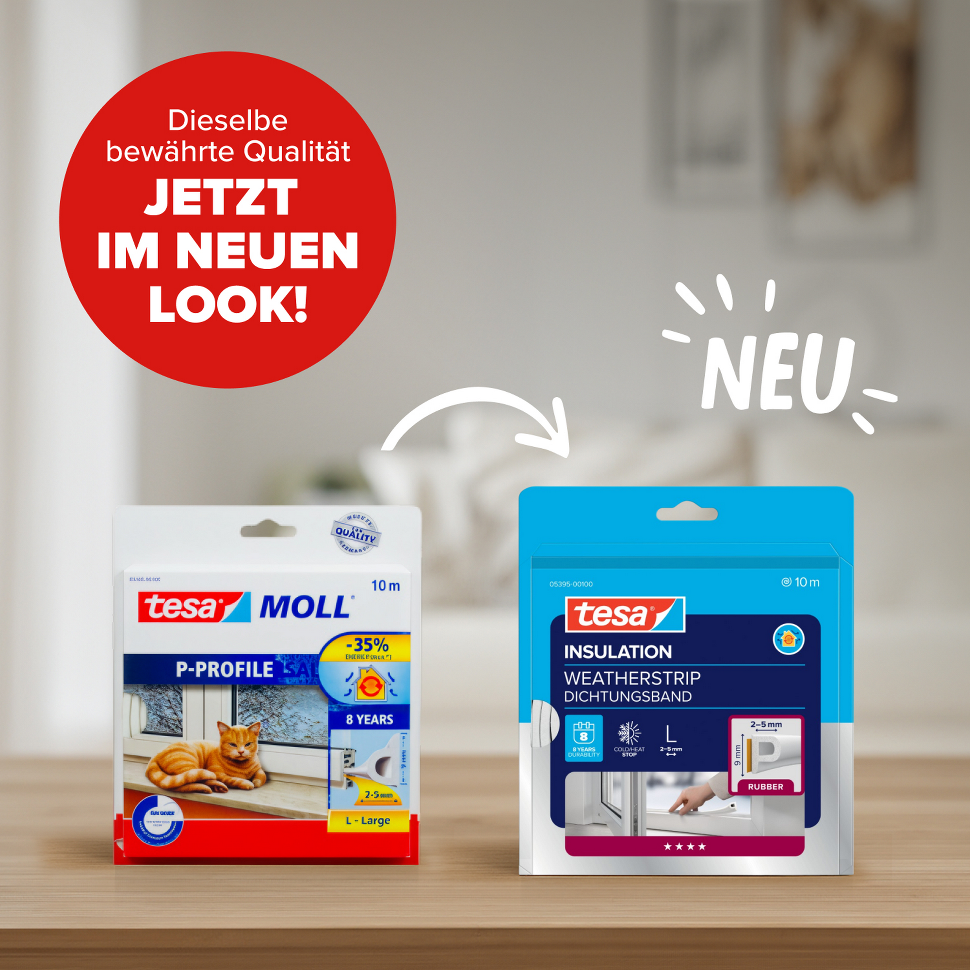 P-Profildichtung 'Insulation' weiß 10 m