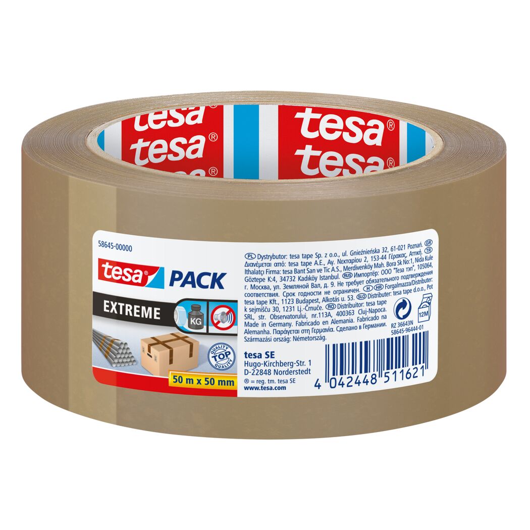 Paketband tesapack® 'Extreme' 50 mm x 50 m braun