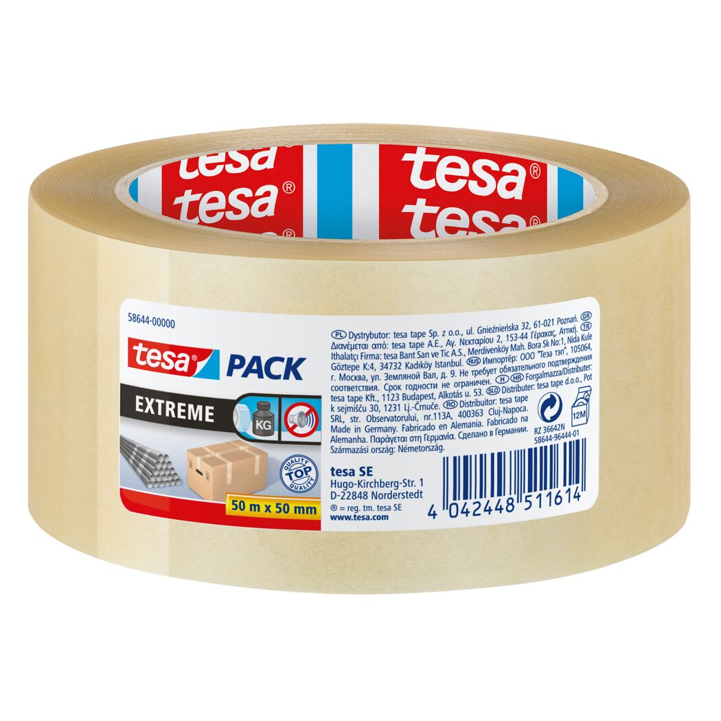 Paketband tesapack® 'Extreme' 50 mm x 50 m transparent