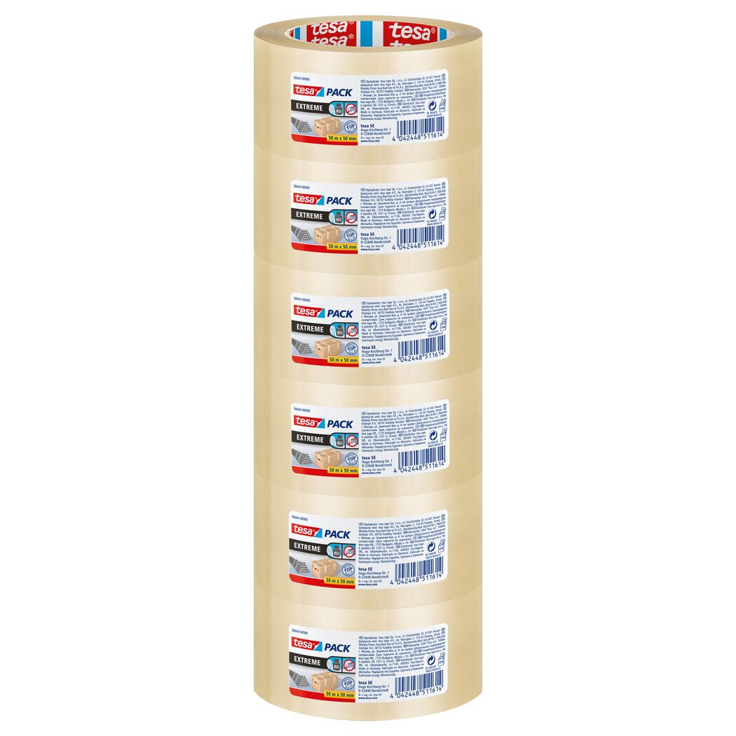 Paketband tesapack® 'Extreme' 50 mm x 50 m transparent