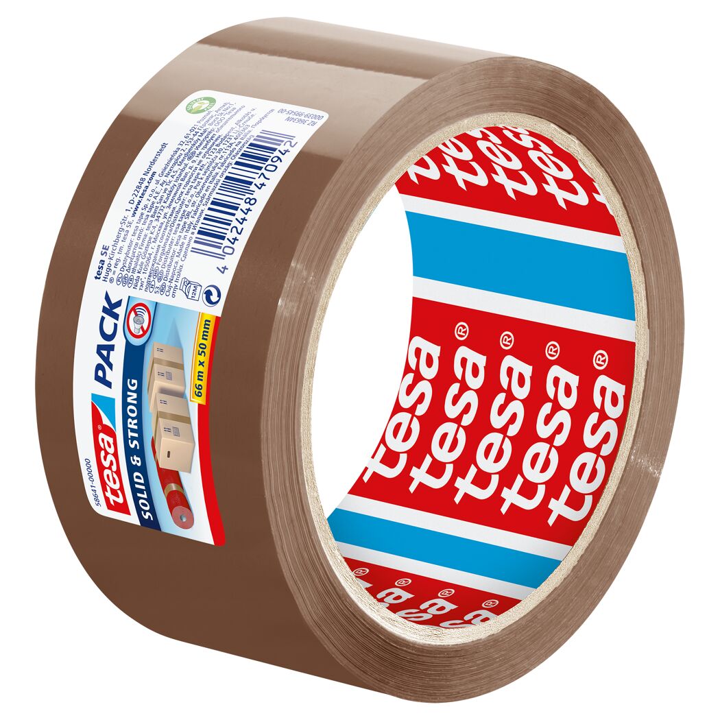 tesa Pack Solid & Strong braunes Paketklebeband