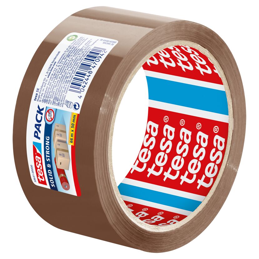 tesa Pack Solid & Strong braunes Paketklebeband