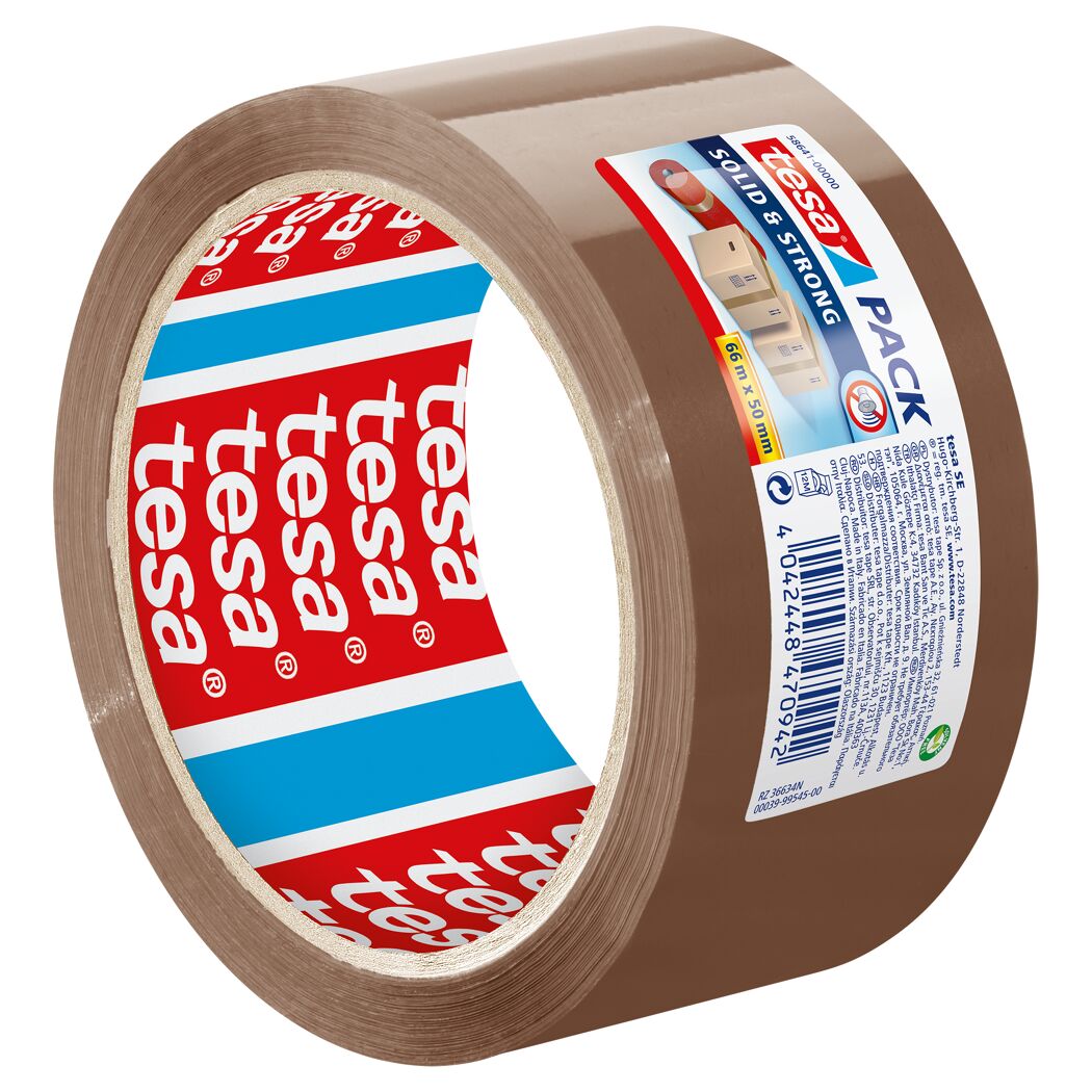 tesa Pack Solid & Strong braunes Paketklebeband