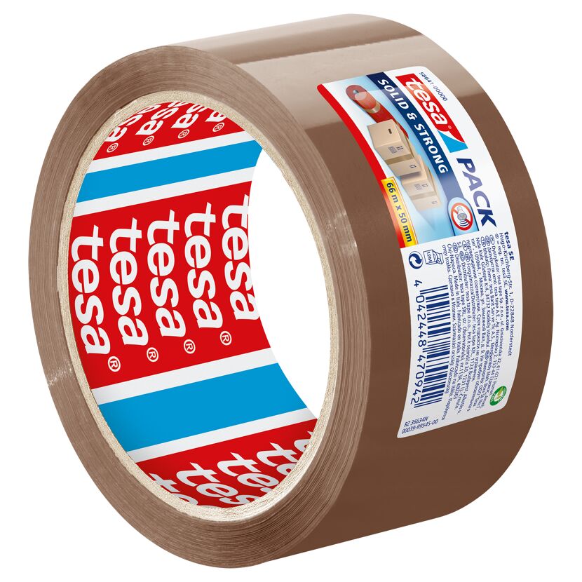 tesa Pack Solid & Strong braunes Paketklebeband