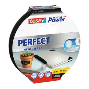 Gewebeband 'extra Power Perfect' schwarz 19 mm x 25 m