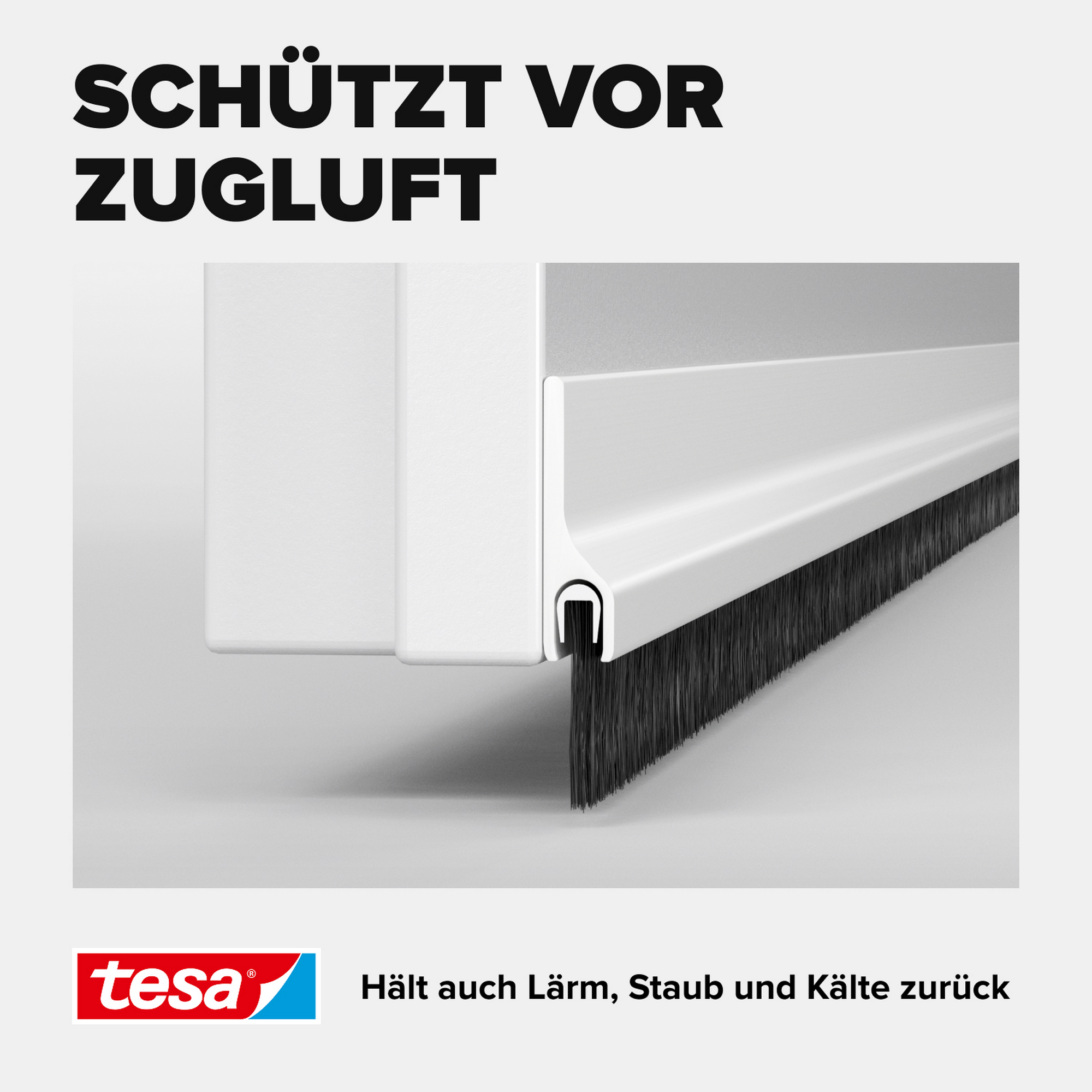 Türdichtschiene 'Insulation' für Textilböden weiß 100 x 4,3 cm