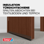 Türdichtschiene 'Insulation' für Textilböden braun 100 x 4,3 cm