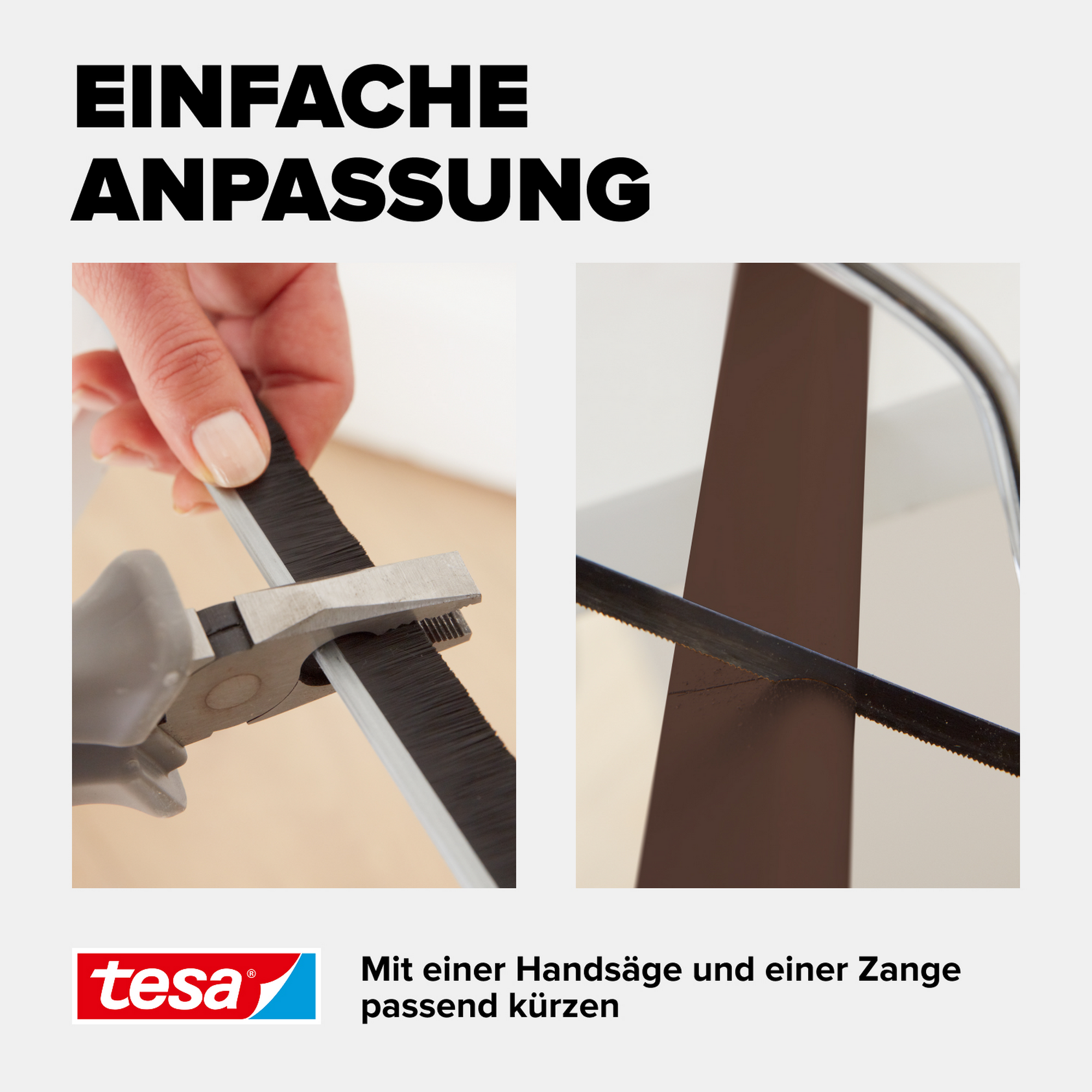 Türdichtschiene 'Insulation' für Textilböden braun 100 x 4,3 cm