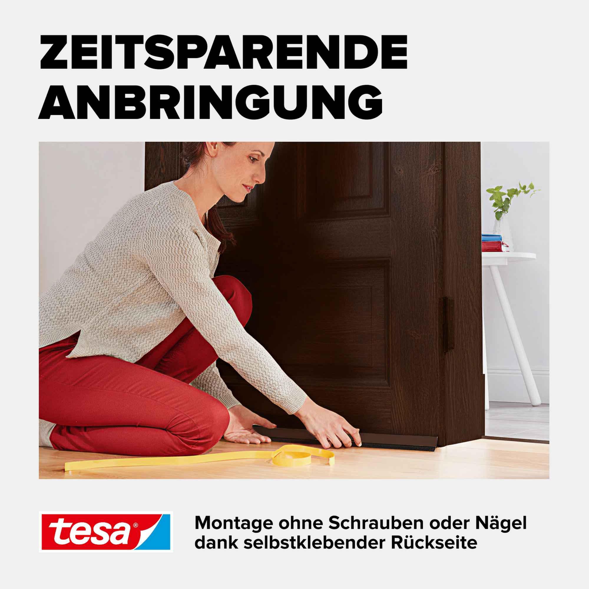 Türdichtschiene 'Insulation' für Textilböden braun 100 x 4,3 cm