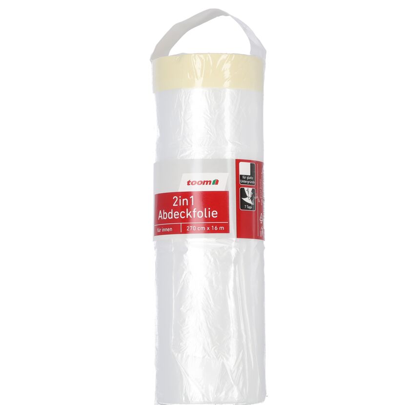 2in1-Abdeckfolie 270 cm x 16 m