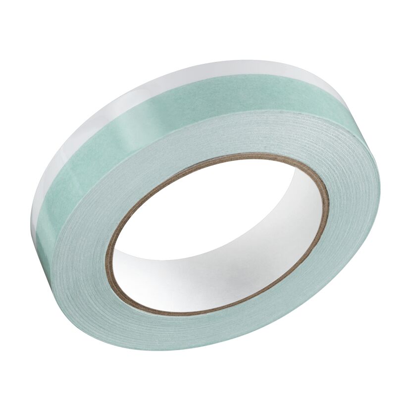 Maskenband grün/weiß 25 mm x 25 m