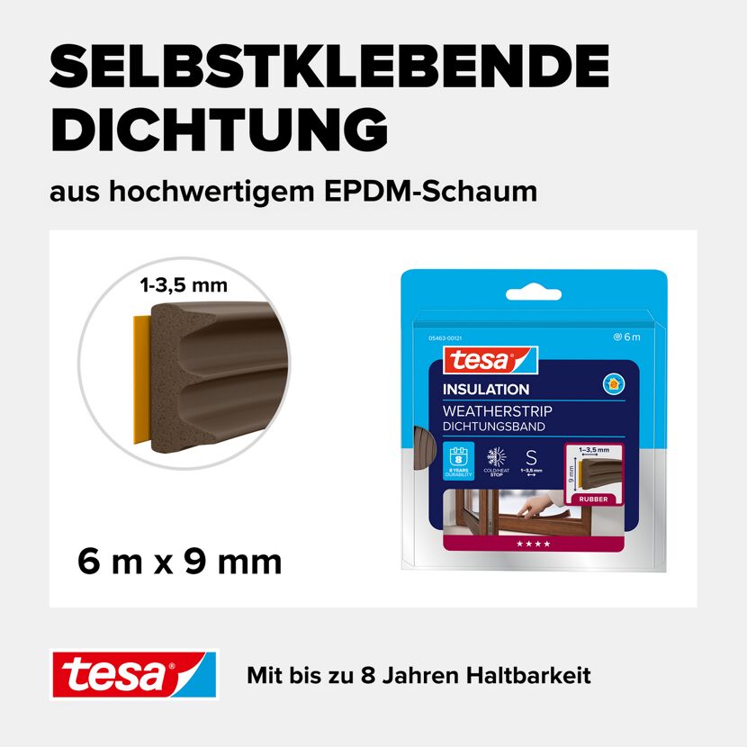 E-Profildichtung 'Insulation' braun 6 m