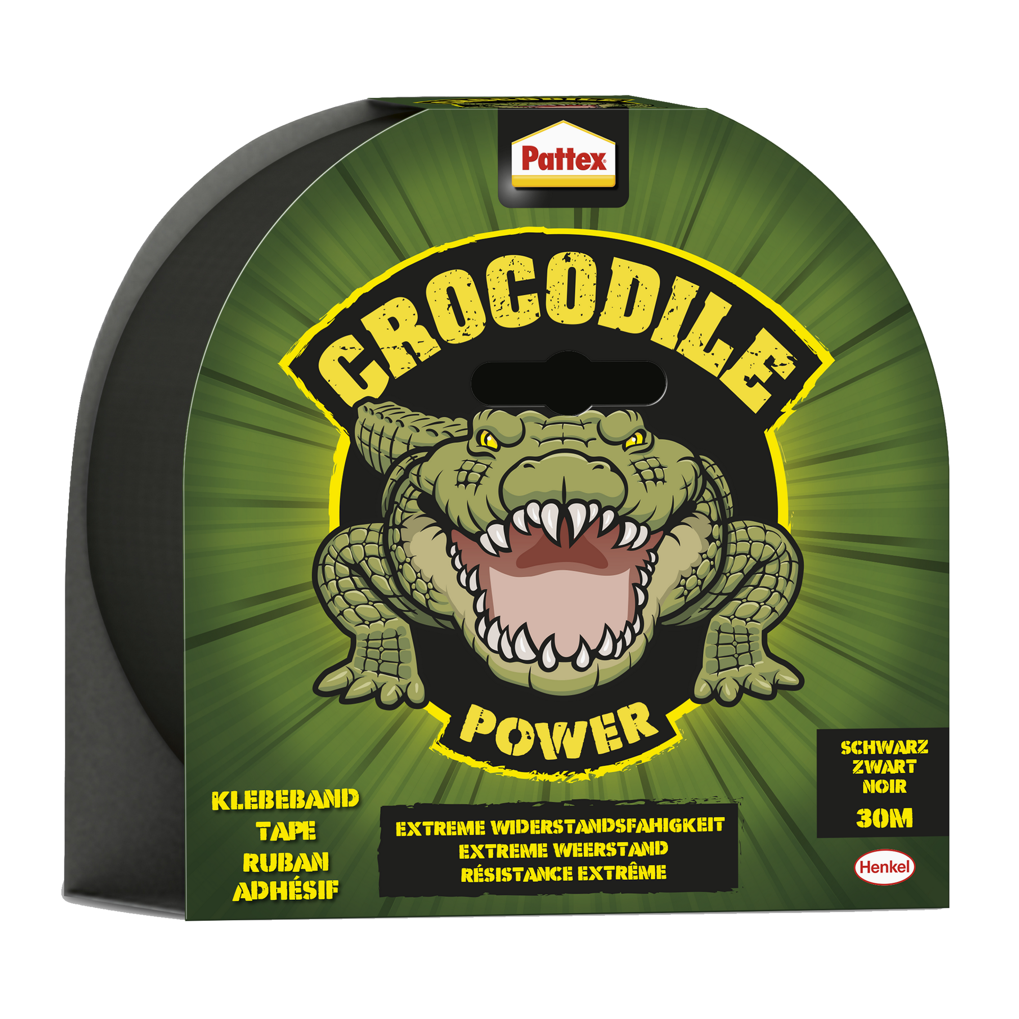 Klebeband 'Crocodile Power' schwarz 48 mm x 30 m + product picture