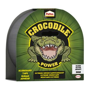 Klebeband 'Crocodile Power' silbern 48 mm x 30 m
