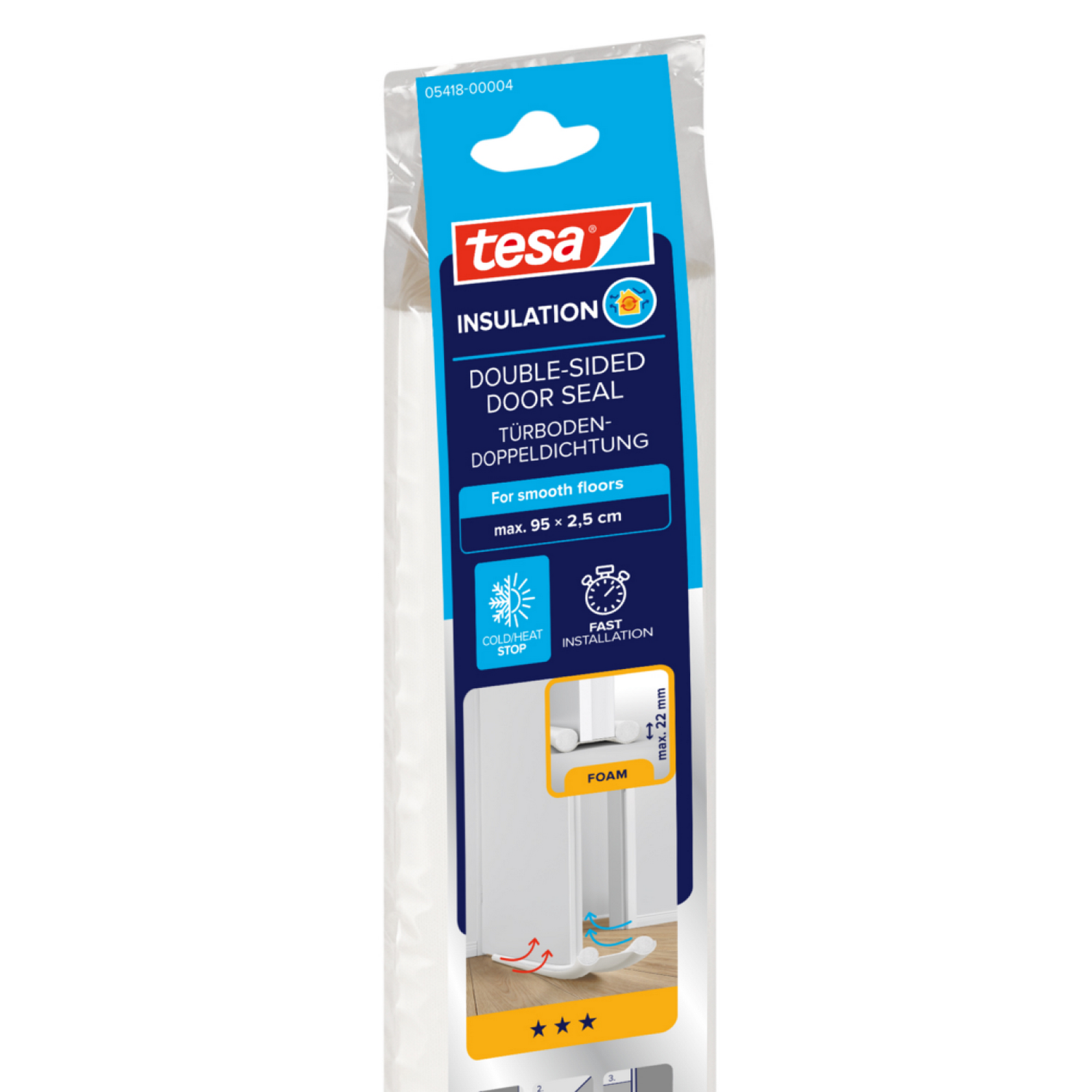 Türbodendoppeldichtung 'Insulation' weiß 95 x 2,5 cm