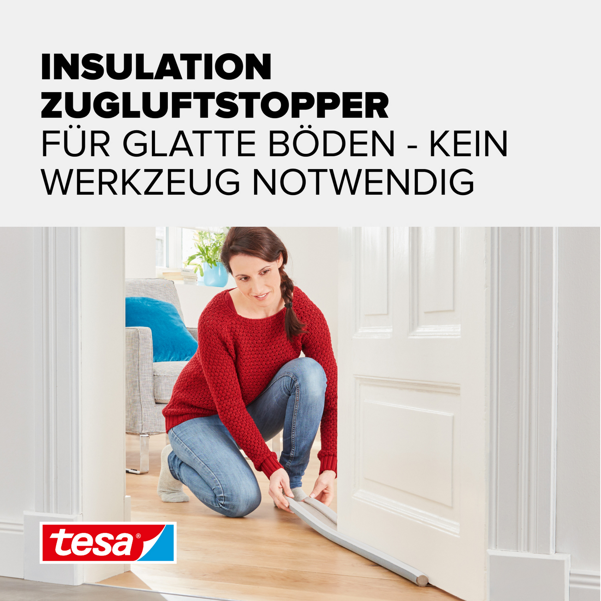 Türbodendoppeldichtung 'Insulation' weiß 95 x 2,5 cm