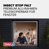 Fensterfliegengitter 'Falt' weiß stufenlos von 80 x 80 bis 140 x 140 cm