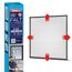 Fensterfliegengitter 'Falt' anthrazit stufenlos von 80 x 80 bis 140 x 140 cm