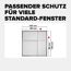 Fensterfliegengitter 'Falt' anthrazit stufenlos von 80 x 80 bis 140 x 140 cm