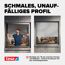 Fensterfliegengitter 'Falt' anthrazit stufenlos von 80 x 80 bis 140 x 140 cm