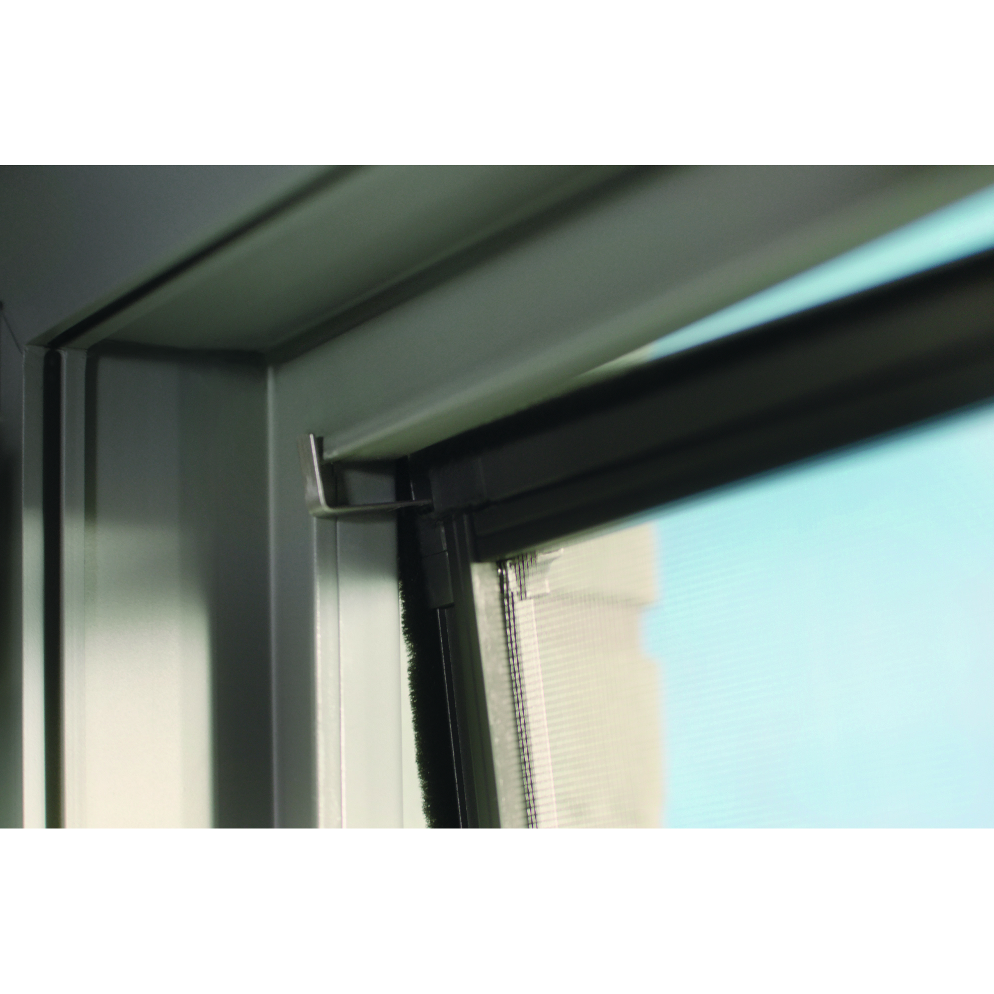Fensterfliegengitter 'Falt' anthrazit stufenlos von 80 x 80 bis 140 x 140 cm + product picture