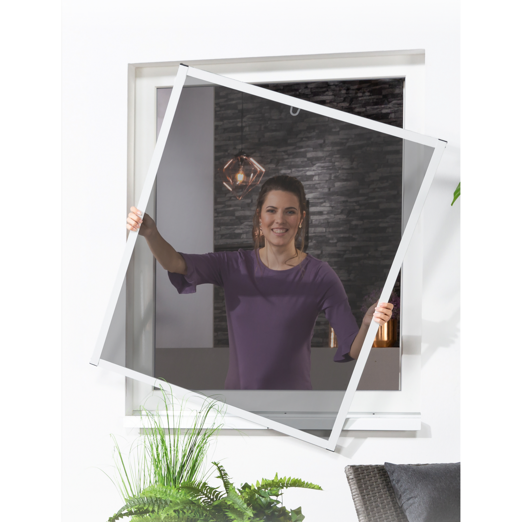 Pollenschutz-Bausatz für Fenster 'Master Slim' 130 x 150 cm weiß + product picture