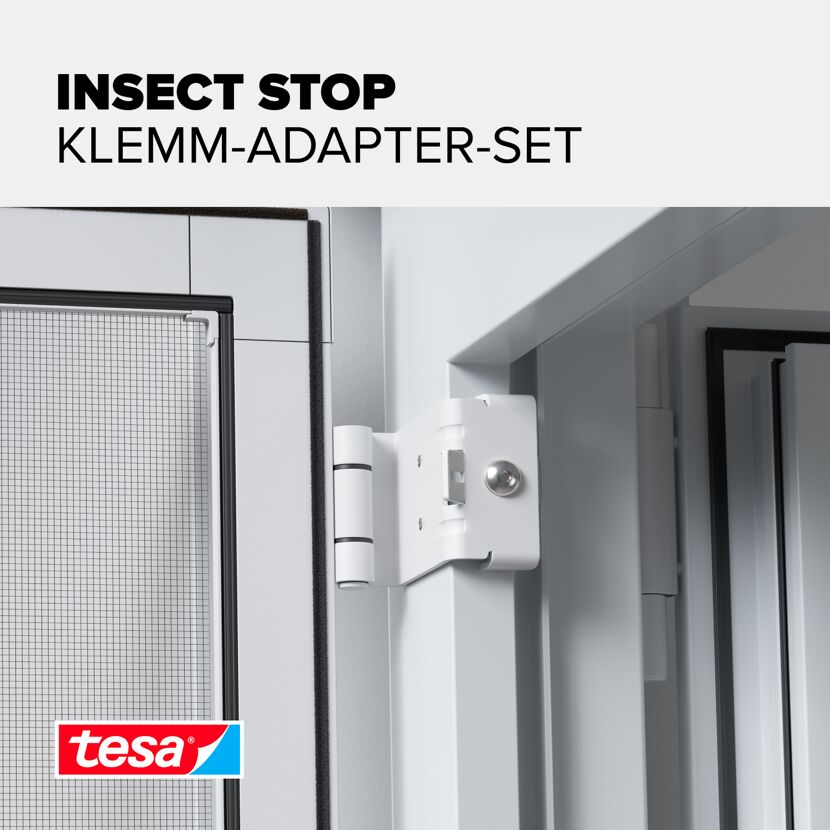 Adapterset für Türfliegengitter 'Falt' weiß, 3 Stück