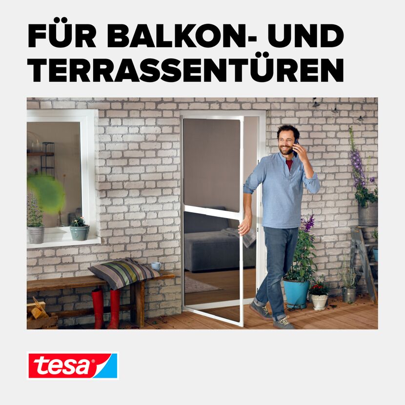 Adapterset für Türfliegengitter 'Falt' weiß, 3 Stück