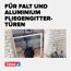 Adapterset für Türfliegengitter 'Falt' weiß, 3 Stück