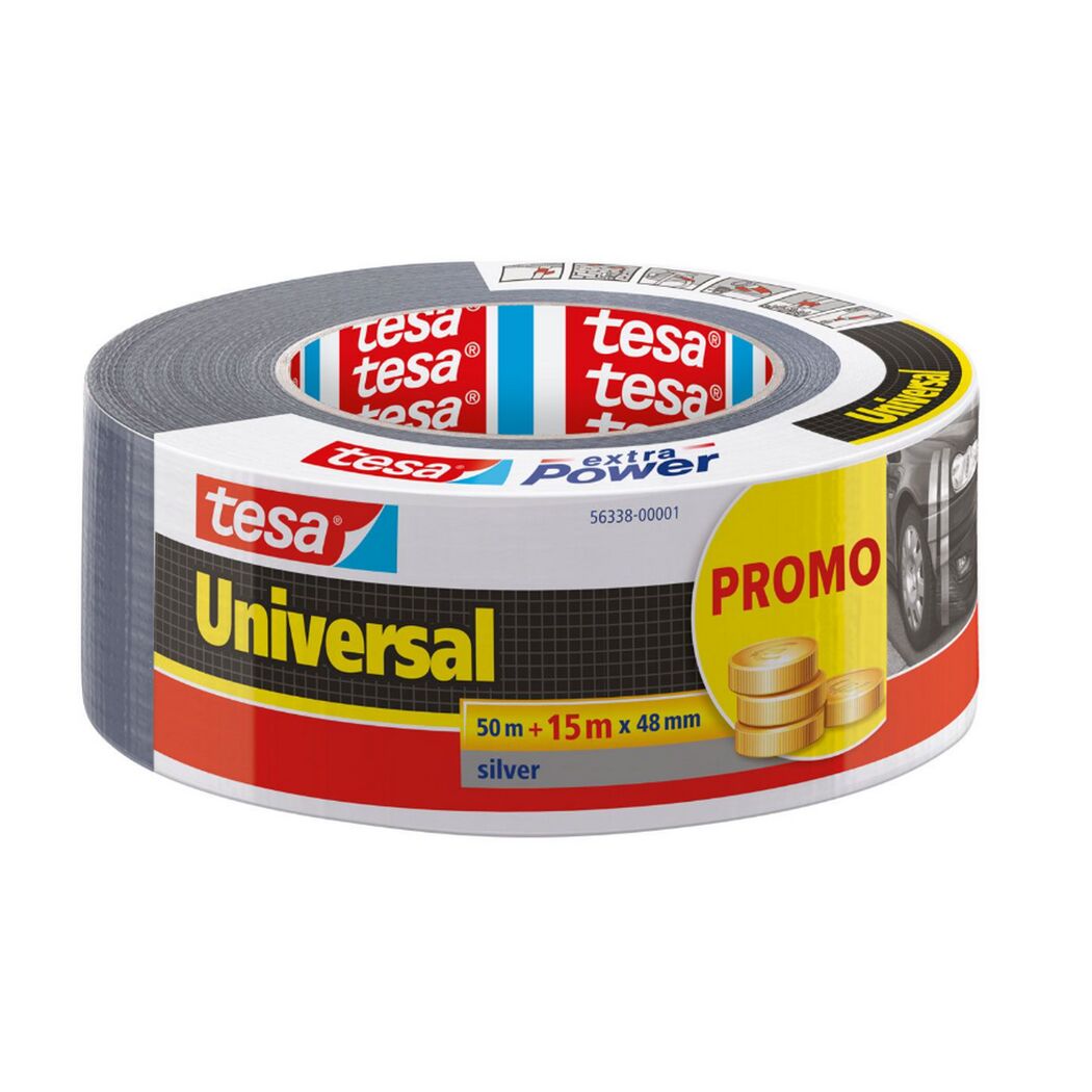 Klebeband 'extra Power Universal' silber 65 m
