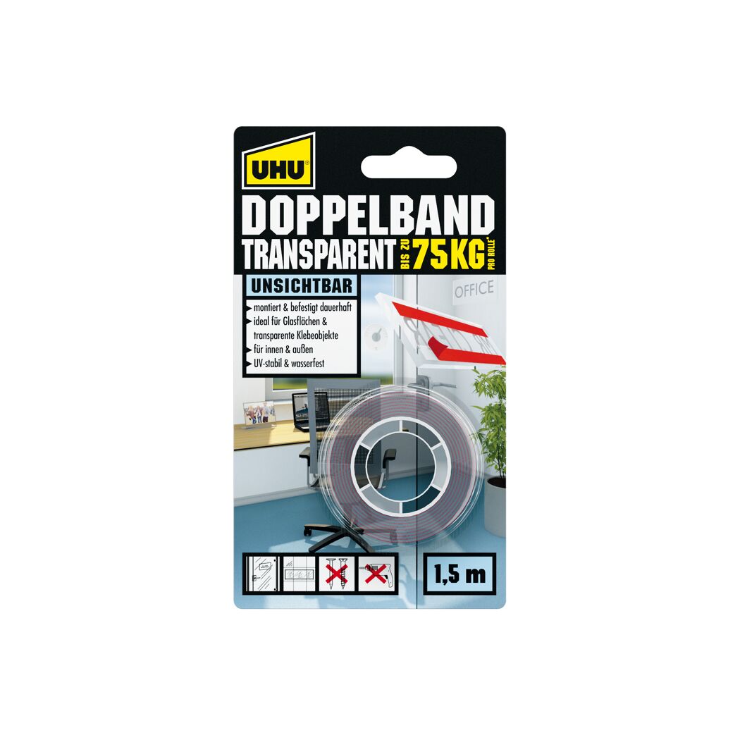 UHU Doppelband transparent 1,5 m