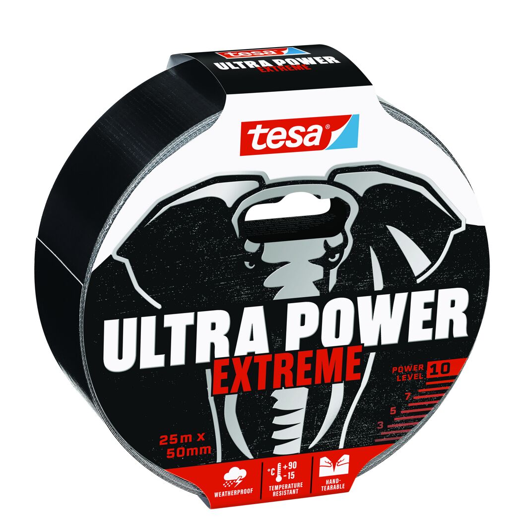 Schwarzes tesa Ultra Power Extreme Klebeband