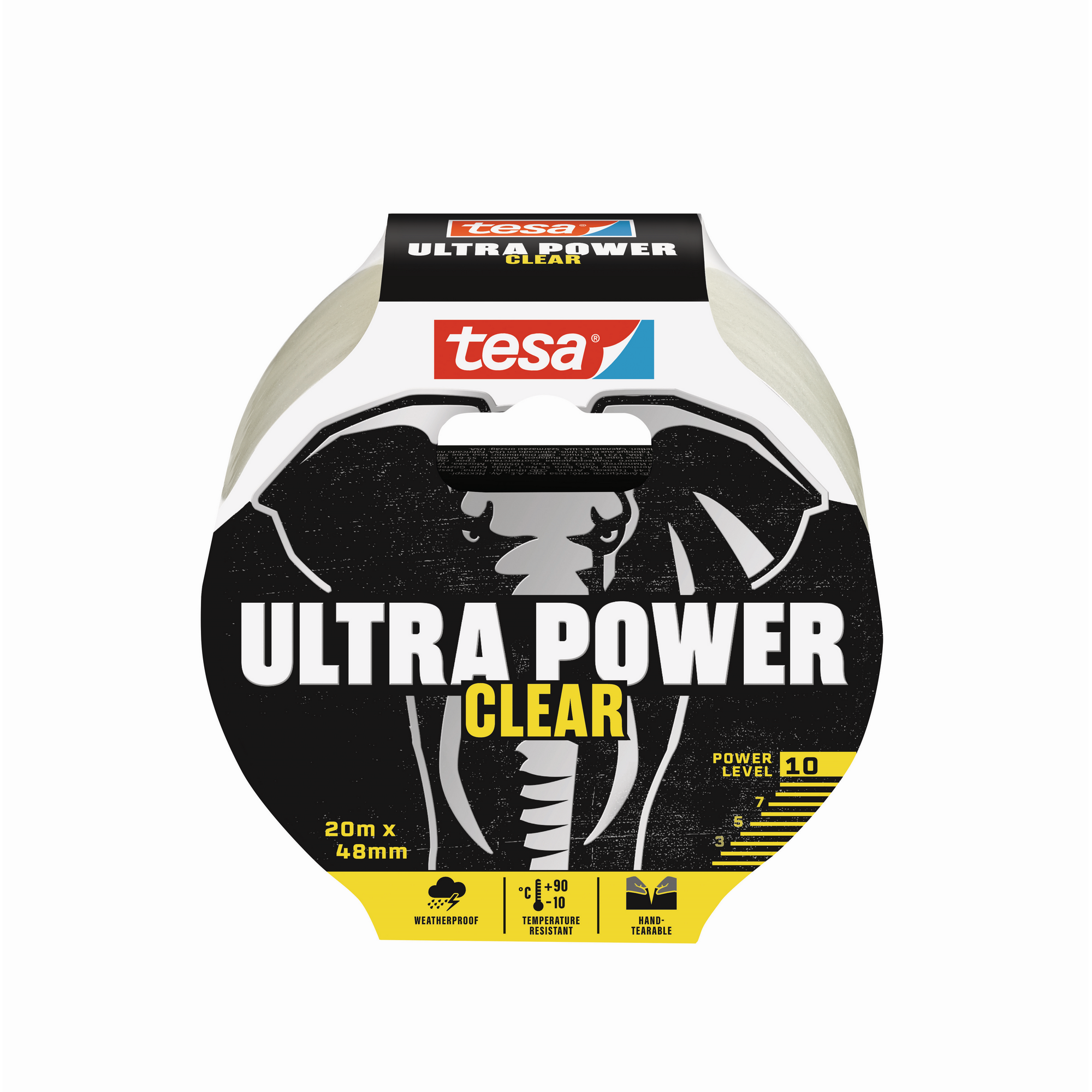 tesa Reparaturband ‚Ultra Power Clear‘ transparent 48 mm x 20 m