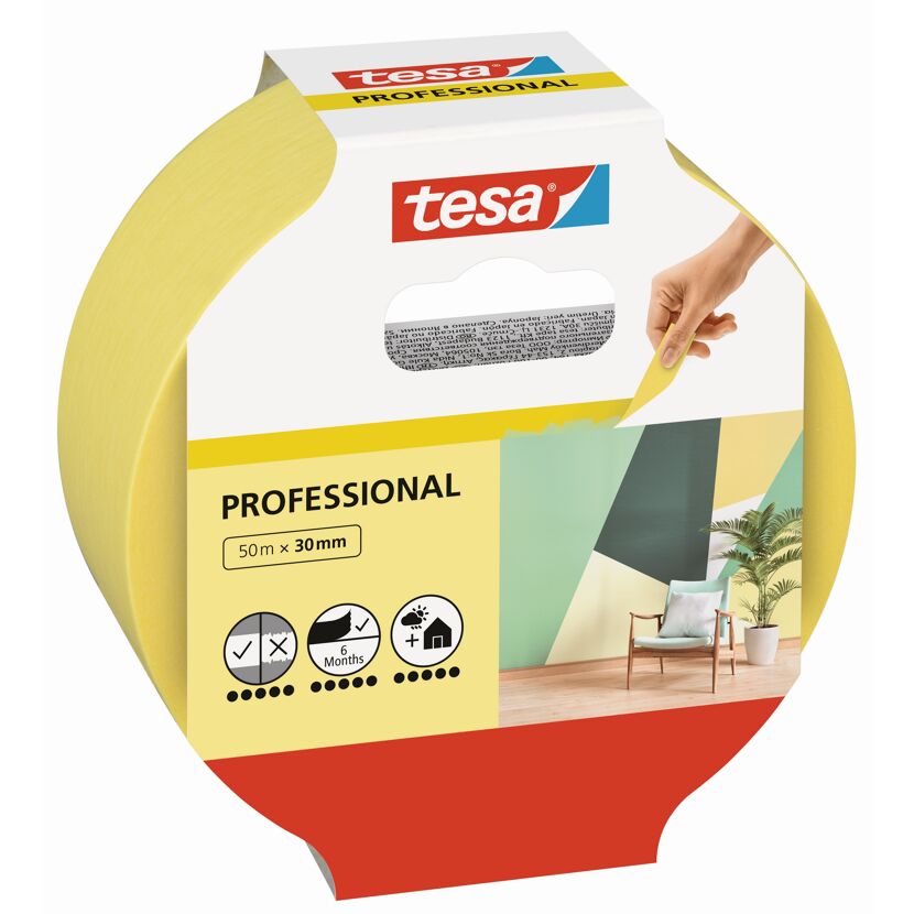 Tesa Professional Malerband, 50 m x 30 mm