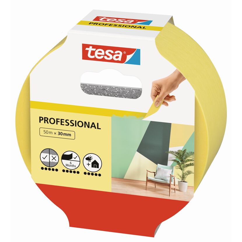 Tesa Professional Malerband, 50 m x 30 mm