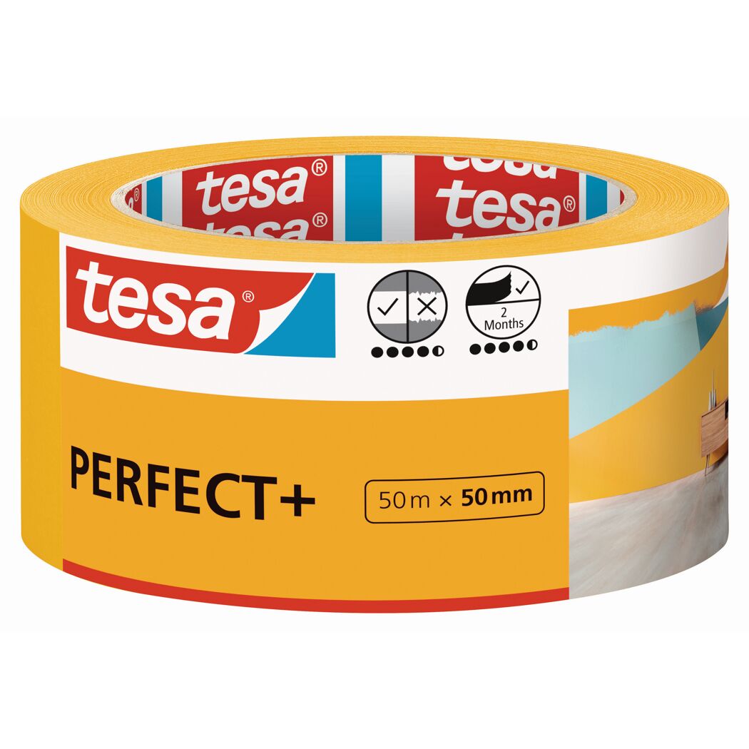 tesa Perfect+ Malerband, 50 m x 50 mm