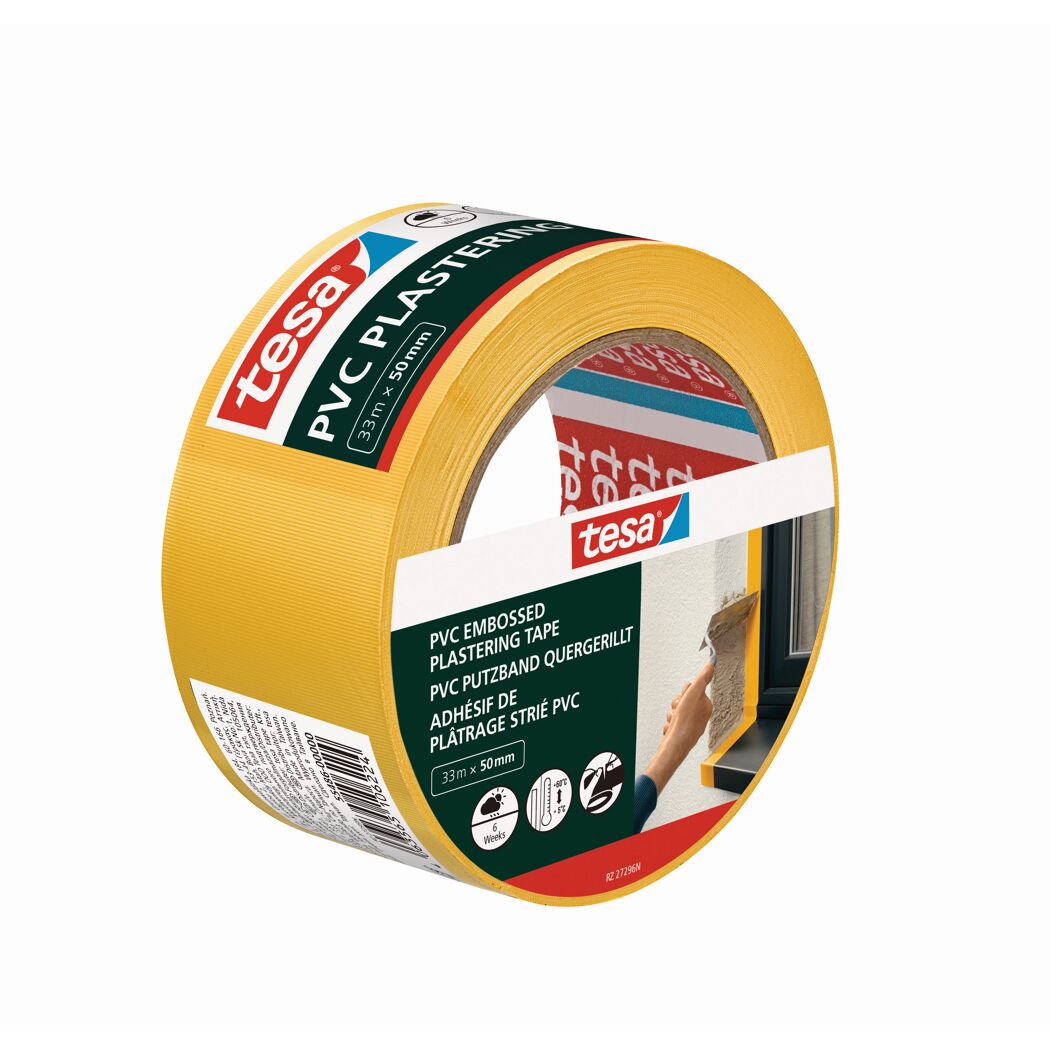 Tesa PVC Putzband quergerillt