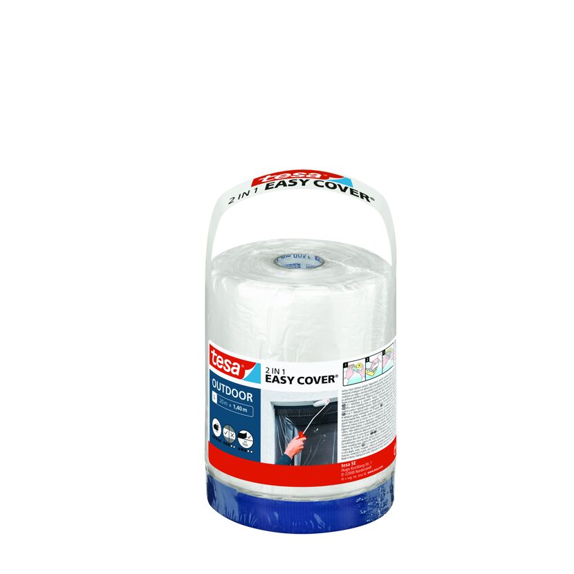 Tesa Easy Cover Outdoor Abdeckvlies und Klebeband