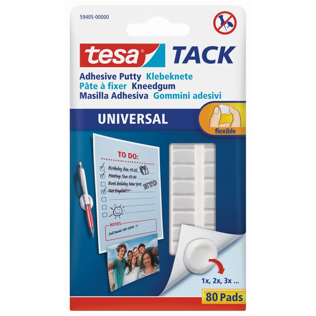 tesa Tack Klebeknete, 80 Pads