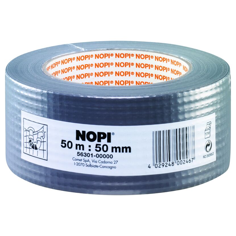 Graues NOPI Reparaturband, 50 m x 50 mm