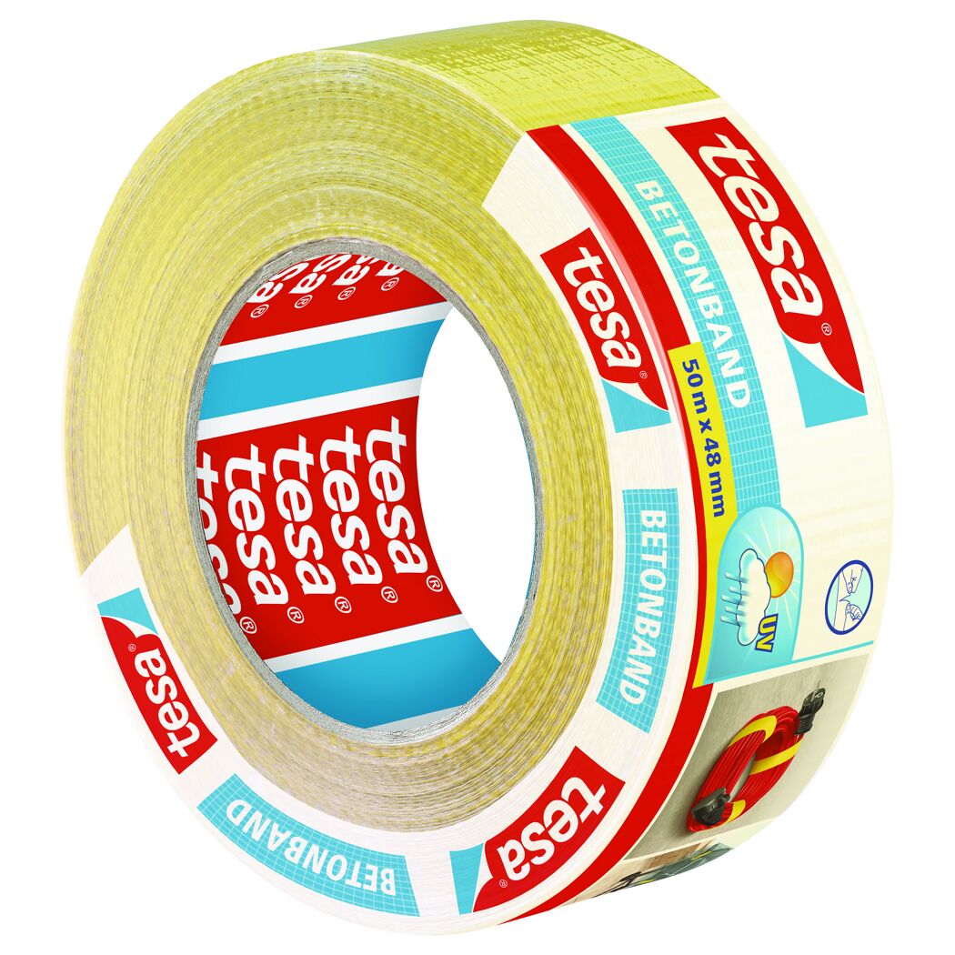tesa Betonband, gelb, 50 m x 48 mm