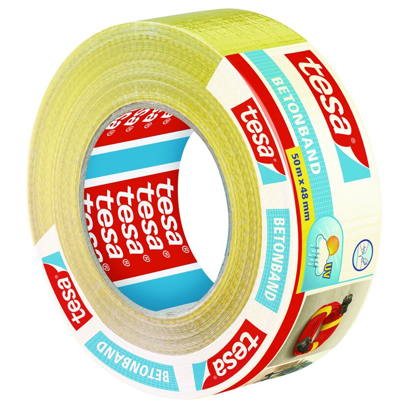 tesa Betonband, gelb, 50 m x 48 mm