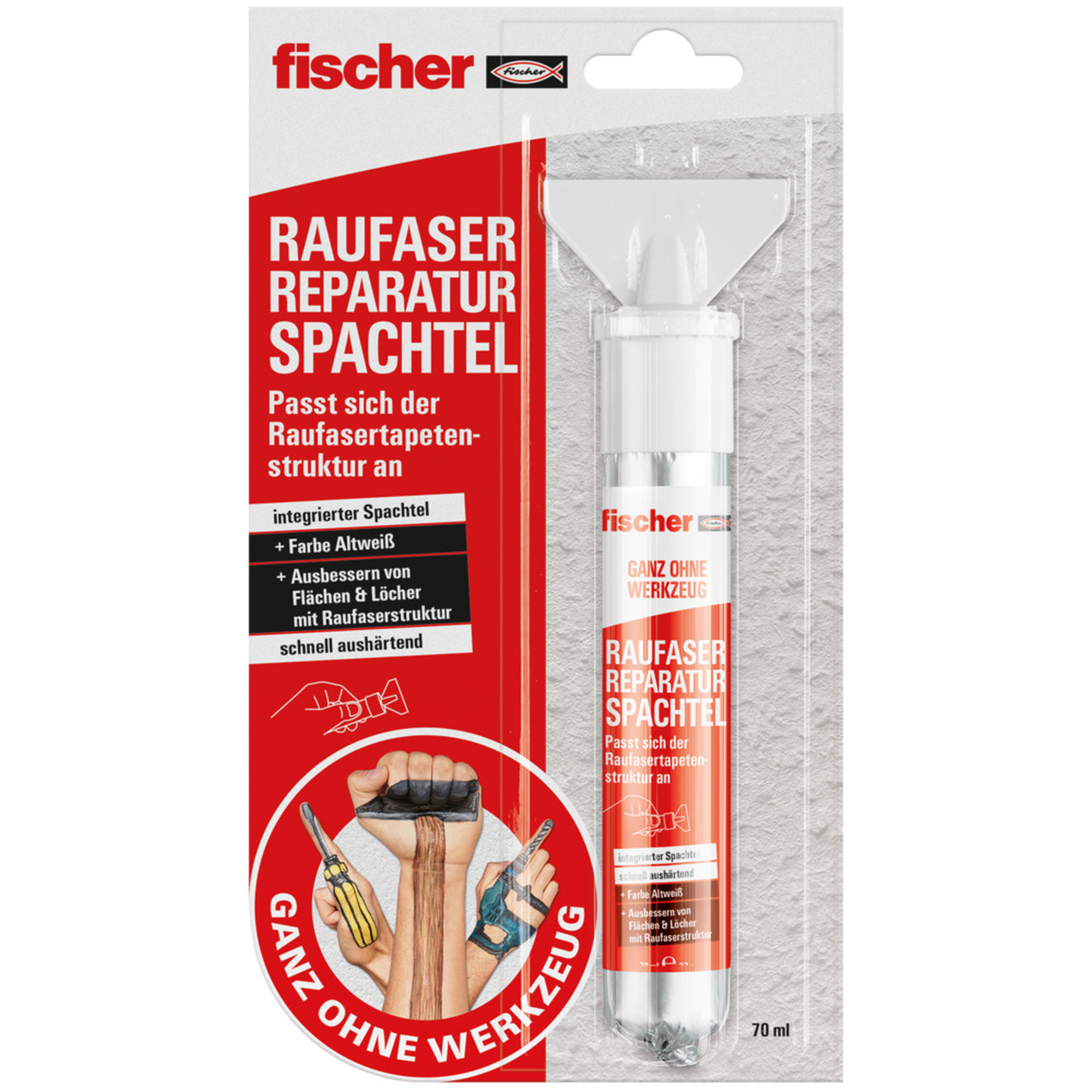 Raufaser-Reparaturspachtel 'Ganz ohne Werkzeug' 70 ml + product picture