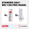 Klebenagel 'Powerstrips' weiß Tapete/Putz 1 kg, 4 Stück