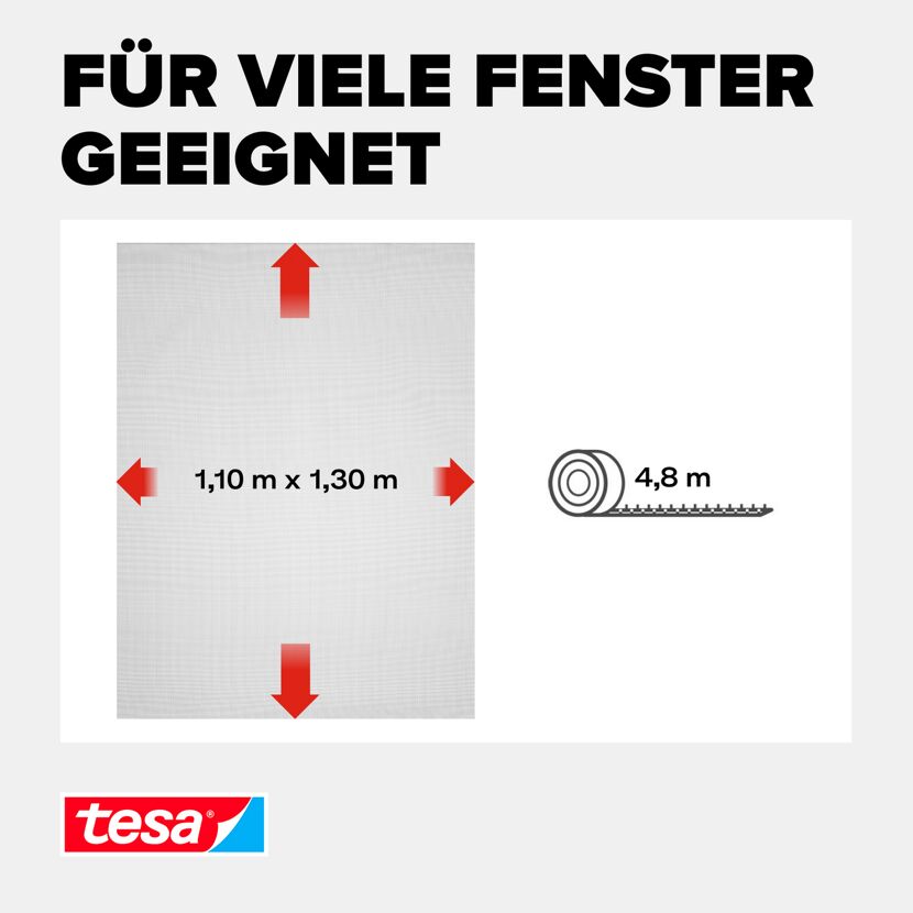 Fensterfliegengitter 'Standard' anthrazit 110 x 130 cm