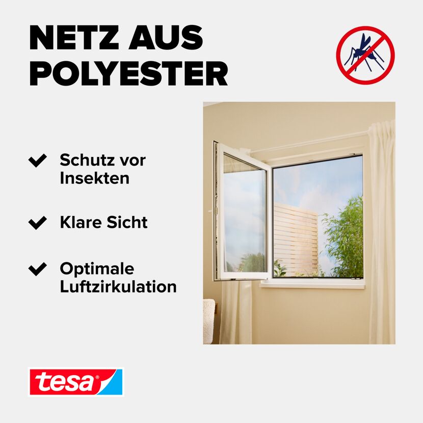 Fensterfliegengitter 'Standard' anthrazit 110 x 130 cm